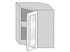 1.60.3у Шкаф настенный (h=720) угловой на 600мм со стекл. дверцей в Асбесте - asbest.magazinmebel.ru | фото