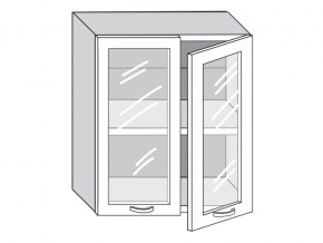 1.60.4 Шкаф настенный (h=720) на 600мм с 2-мя стек.дверцами в Асбесте - asbest.magazinmebel.ru | фото
