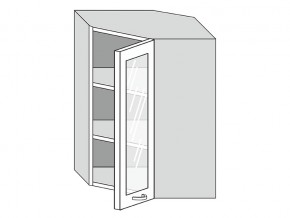 19.60.3у Шкаф настенный (h=913) угловой на 600мм со стекл. дверцей в Асбесте - asbest.magazinmebel.ru | фото
