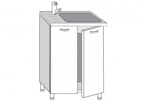 2.60.2м Шкаф-стол на 600мм под врезную мойку с 2-мя дверцами в Асбесте - asbest.magazinmebel.ru | фото