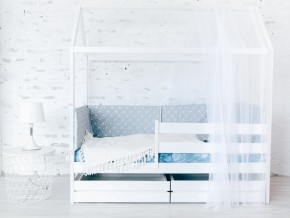 Детская кровать Домик Эко с ящиками белый в Асбесте - asbest.magazinmebel.ru | фото
