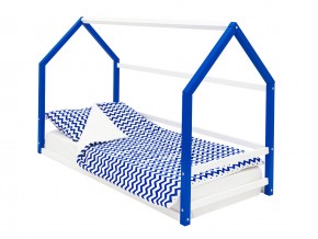 Детская кровать-домик Монтессори Svogen сине-белый в Асбесте - asbest.magazinmebel.ru | фото