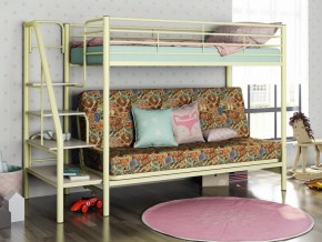 Двухъярусная кровать с диваном Мадлен 3 Слоновая кость-марки в Асбесте - asbest.magazinmebel.ru | фото