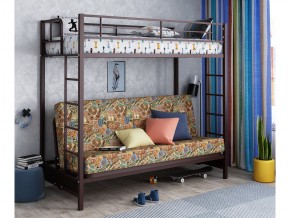 Двухъярусная кровать с диваном Мадлен Коричневая-марки в Асбесте - asbest.magazinmebel.ru | фото