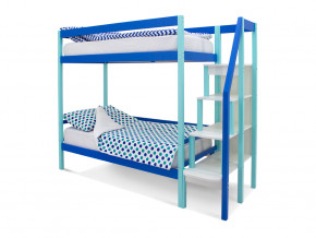 Двухъярусная кровать Svogen мятно-синий в Асбесте - asbest.magazinmebel.ru | фото