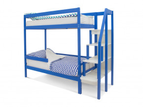 Двухъярусная кровать Svogen с бортиком синий в Асбесте - asbest.magazinmebel.ru | фото