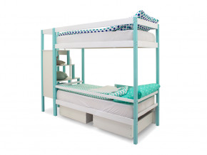 Двухъярусная кровать Svogen с ящиками мятно-белый в Асбесте - asbest.magazinmebel.ru | фото - изображение 5