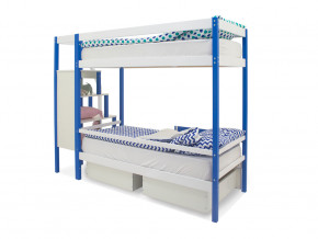 Двухъярусная кровать Svogen с ящиками сине-белый в Асбесте - asbest.magazinmebel.ru | фото - изображение 5