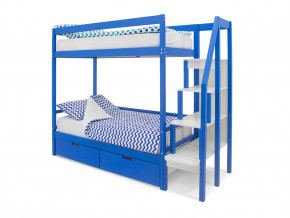 Двухъярусная кровать Svogen с ящиками синий в Асбесте - asbest.magazinmebel.ru | фото