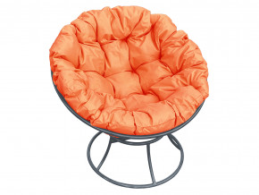 Кресло Папасан без ротанга оранжевая подушка в Асбесте - asbest.magazinmebel.ru | фото