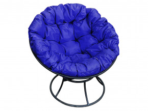 Кресло Папасан без ротанга синяя подушка в Асбесте - asbest.magazinmebel.ru | фото