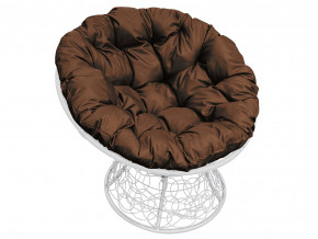 Кресло Папасан с ротангом коричневая подушка в Асбесте - asbest.magazinmebel.ru | фото - изображение 1