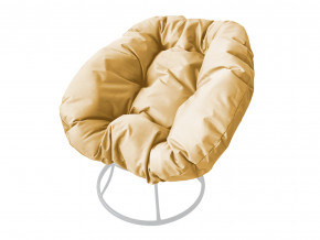 Кресло Пончик без ротанга бежевая подушка в Асбесте - asbest.magazinmebel.ru | фото