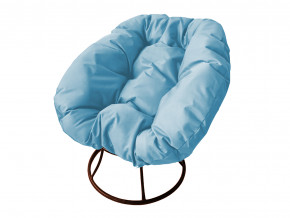 Кресло Пончик без ротанга голубая подушка в Асбесте - asbest.magazinmebel.ru | фото - изображение 1