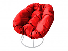 Кресло Пончик без ротанга красная подушка в Асбесте - asbest.magazinmebel.ru | фото
