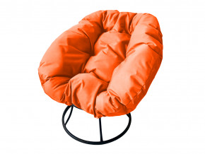 Кресло Пончик без ротанга оранжевая подушка в Асбесте - asbest.magazinmebel.ru | фото