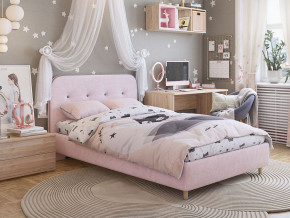 Кровать 1200 Лео велюр нежно-розовый в Асбесте - asbest.magazinmebel.ru | фото - изображение 4