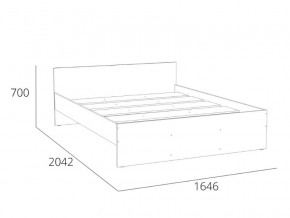 Кровать 1600 НМ 011.53 Симпл Белый Фасадный в Асбесте - asbest.magazinmebel.ru | фото - изображение 4