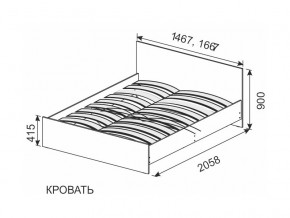 Кровать 1600х2000 ортопедическое основание в Асбесте - asbest.magazinmebel.ru | фото