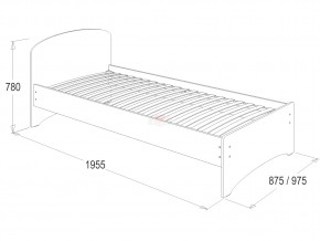 Кровать-2 одинарная 800*1900 ясень анкор светлый в Асбесте - asbest.magazinmebel.ru | фото - изображение 3