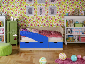 Кровать Бабочки 1600 Синий в Асбесте - asbest.magazinmebel.ru | фото - изображение 1