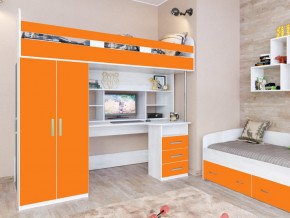 Кровать чердак Аракс винтерберг-оранжевый в Асбесте - asbest.magazinmebel.ru | фото - изображение 1