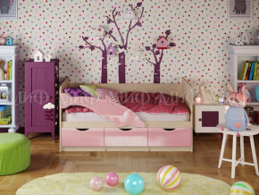 Кровать Дельфин-1 1600 Розовый металлик в Асбесте - asbest.magazinmebel.ru | фото
