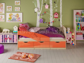 Кровать Дельфин 1600 Оранжевый металлик в Асбесте - asbest.magazinmebel.ru | фото