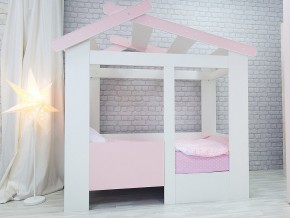 Кровать детская Теремок без ящика розовая в Асбесте - asbest.magazinmebel.ru | фото - изображение 1