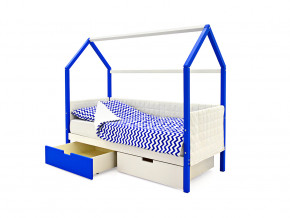 Кровать-домик мягкий Svogen с ящиками сине-белый в Асбесте - asbest.magazinmebel.ru | фото - изображение 3