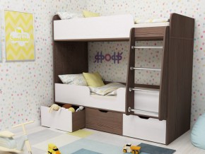Кровать двухъярусная Малыш двойняшка бодега-белый в Асбесте - asbest.magazinmebel.ru | фото - изображение 1
