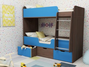 Кровать двухъярусная Малыш двойняшка бодега-голубой в Асбесте - asbest.magazinmebel.ru | фото