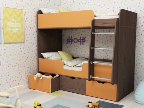 Кровать двухъярусная Малыш двойняшка бодега-оранжевый в Асбесте - asbest.magazinmebel.ru | фото
