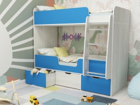Кровать двухъярусная Малыш двойняшка винтерберг-голубой в Асбесте - asbest.magazinmebel.ru | фото