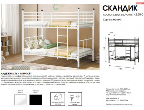 Кровать двухъярусная Скандик 42.20-01 в Асбесте - asbest.magazinmebel.ru | фото - изображение 2