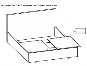 Кровать Феодосия норма 180 с механизмом подъема и дном ЛДСП в Асбесте - asbest.magazinmebel.ru | фото - изображение 5