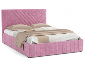 Кровать Гамма 1400 с основанием велюр тенерифе розовый в Асбесте - asbest.magazinmebel.ru | фото