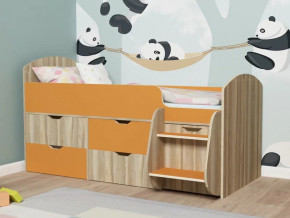 Кровать Малыш-7 Ясень-оранж в Асбесте - asbest.magazinmebel.ru | фото
