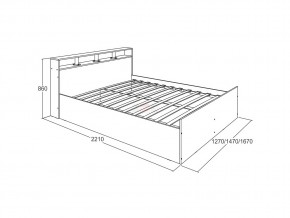 Кровать Ольга 17 1600 в Асбесте - asbest.magazinmebel.ru | фото - изображение 2