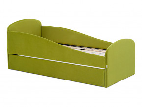 Кровать с ящиком Letmo оливковый (велюр) в Асбесте - asbest.magazinmebel.ru | фото