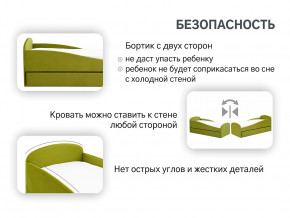 Кровать с ящиком Letmo оливковый (велюр) в Асбесте - asbest.magazinmebel.ru | фото - изображение 13