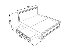 Кровать S320-LOZ/180 с выкатными тумбами Кентаки каштан в Асбесте - asbest.magazinmebel.ru | фото - изображение 2