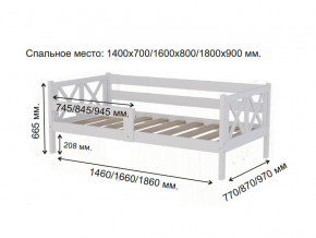 Кровать софа Аист-3 Классика белый 1600х800 мм в Асбесте - asbest.magazinmebel.ru | фото - изображение 2