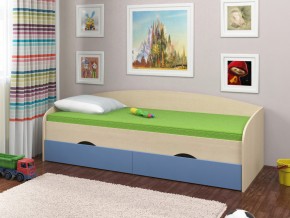 Кровать Соня 2 дуб молочный-голубой в Асбесте - asbest.magazinmebel.ru | фото - изображение 1