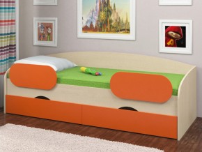 Кровать Соня 2 дуб молочный-оранжевый в Асбесте - asbest.magazinmebel.ru | фото - изображение 2
