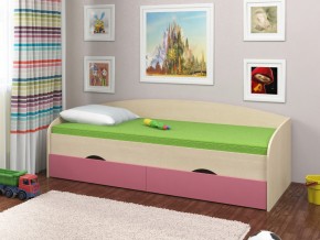 Кровать Соня 2 дуб молочный-розовый в Асбесте - asbest.magazinmebel.ru | фото