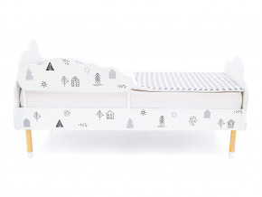 Кровать Stumpa Облако с бортиком рисунок Домики в Асбесте - asbest.magazinmebel.ru | фото - изображение 3