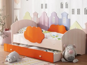 Кровать Тучка с ящиком дуб-оранж в Асбесте - asbest.magazinmebel.ru | фото - изображение 1