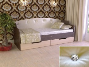 Кровать Юниор Тип 2 Венге/дуб молочный 800х1600 в Асбесте - asbest.magazinmebel.ru | фото