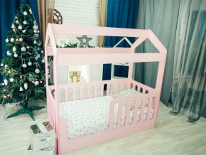 Кроватка-Домик без ящика розовая в Асбесте - asbest.magazinmebel.ru | фото